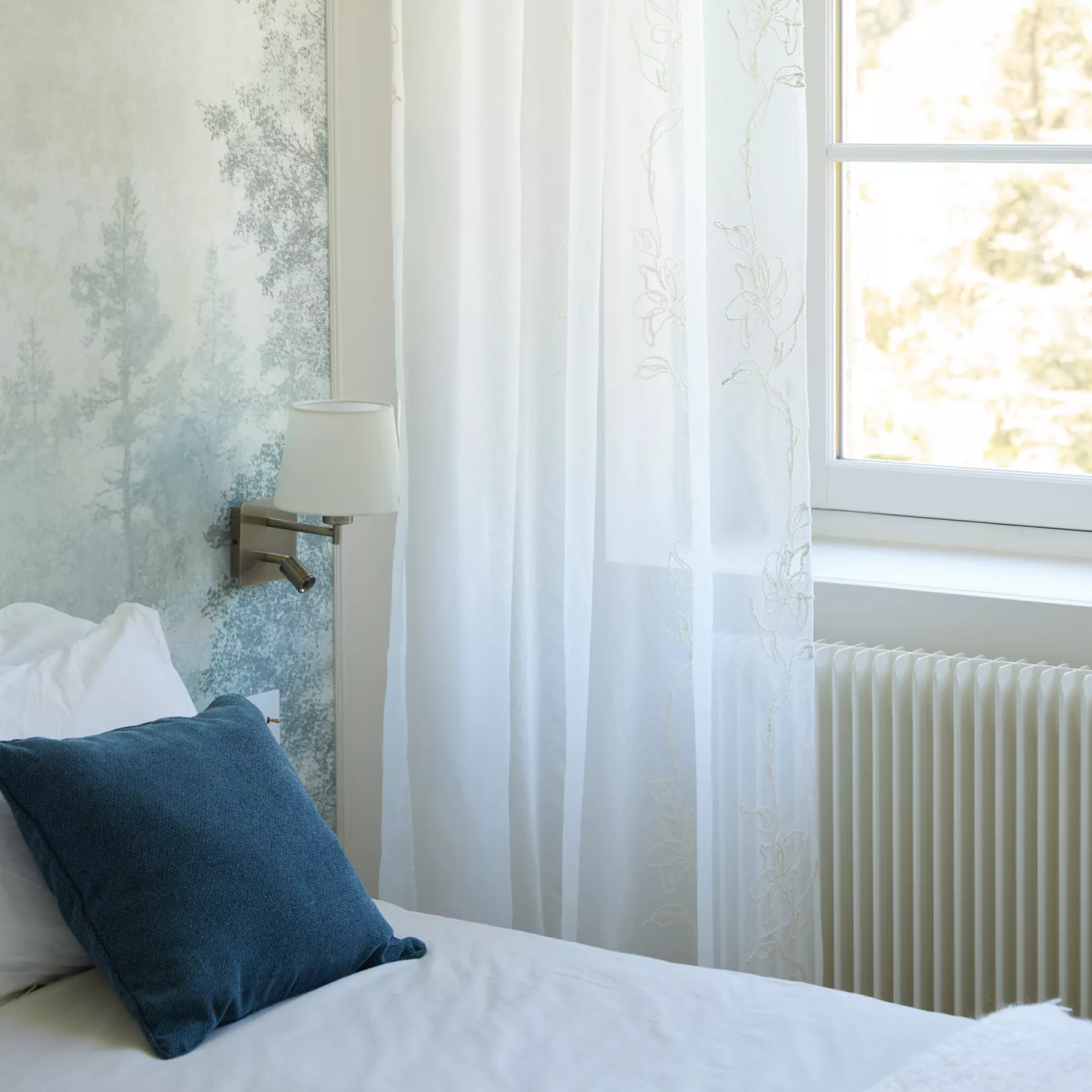 Voilage Velina Motif floral Ivoire