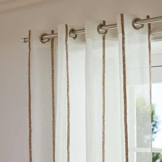 Voilage Lissandro Rayures Beige