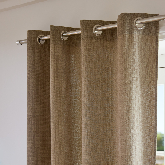 Rideau Stella Paillete Taupe