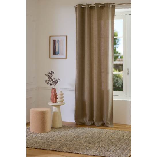 Rideau Stella Paillete Taupe