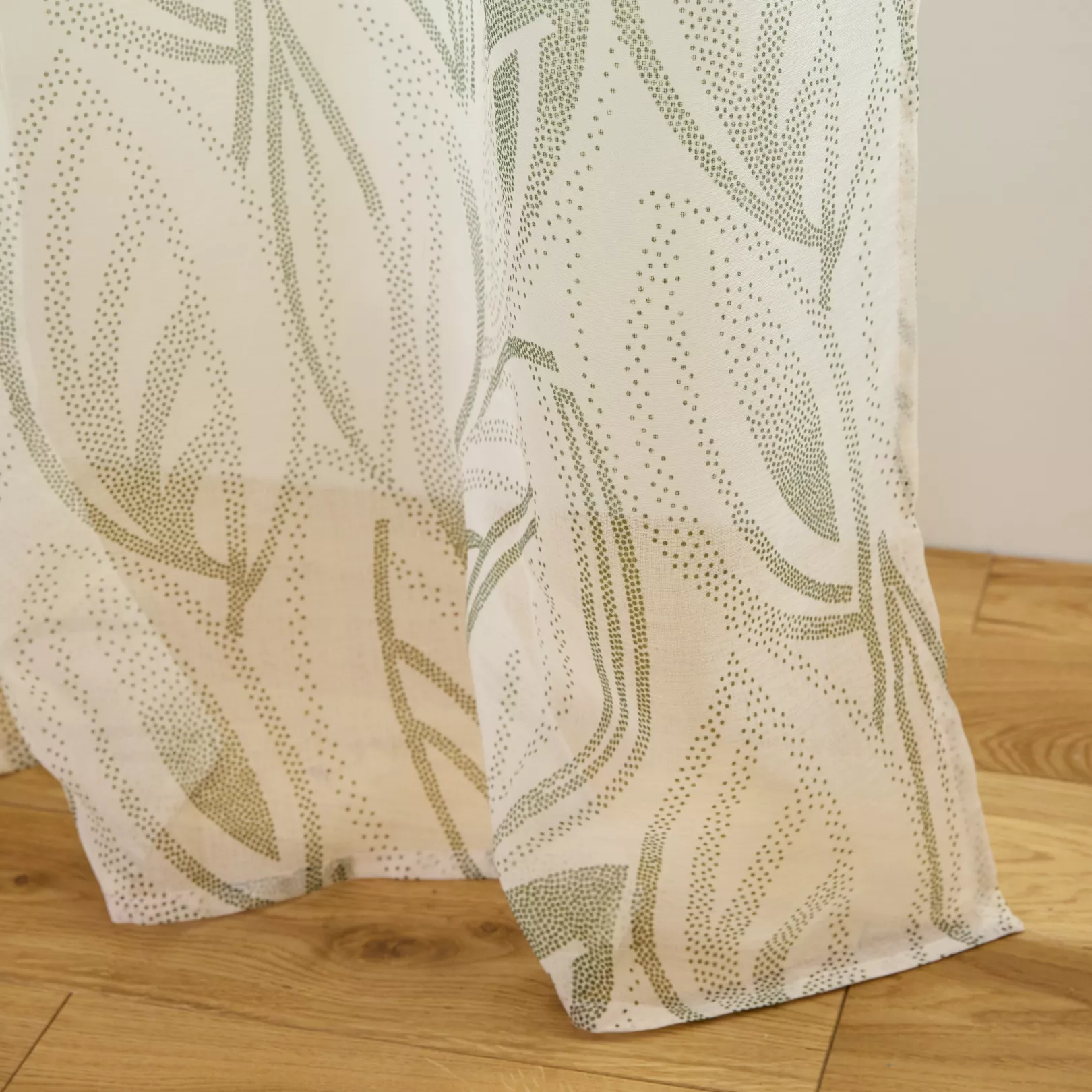 Voilage Edony Motif vegetal Vert