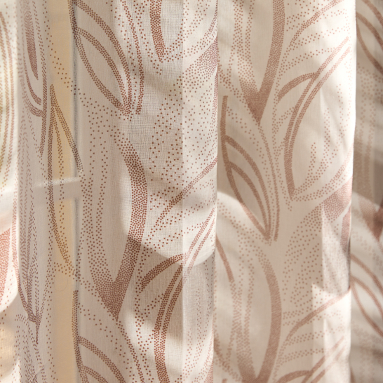 Voilage Edony Motif vegetal Ecureuil